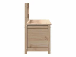 vidaxl Banco de madera maciza de pino 110x41x76,5 cm Color natural claro Clearance