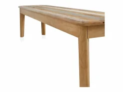 Banco de madera maciza de mango envejecido Marru00f3n