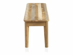 Banco de madera maciza de mango envejecido Marru00f3n