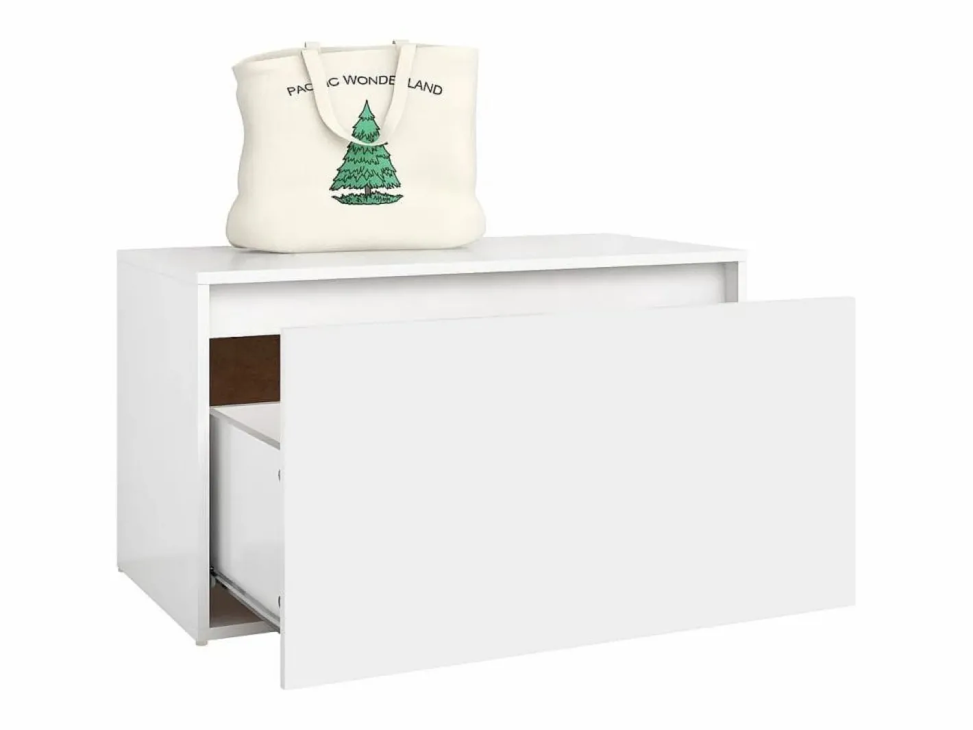 Zapatero|Banco de pasillo de madera de ingeniería 80x40x45 cm ES130603