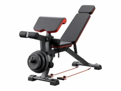 Aparato De Musculación|Banco de Pesas, SucceBuy Banco de Abdominales Ajustable para el Hogar