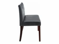 Banco de piel de ante artificial 148,5 cm ES774936 Gris Clearance