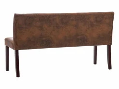 vidaxl Banco Y Pie De Cama|Banco Y Pie De Cama|Banco de piel de ante artificial marrón 148,5 cm