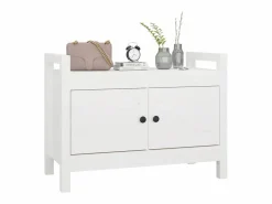 vidaxl Zapatero|Mueble De Almacenaje|Banco de recibidor madera maciza de pino 80x40x60 cm
