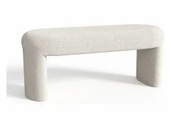 Vente-unique Banco de Tela bouclé en color - DUZIMA Blanco roto Clearance