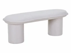 Vente-unique Banco de tela de color - ELAMIU Beige Discount