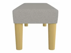 vidaxl Banco de tela claro 100x30x30 cm Gris Hot