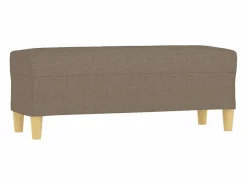Banco Y Pie De Cama|Banco Y Pie De Cama|Banco de tela gris taupe 100x35x41 cm ES224919