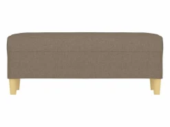 Banco Y Pie De Cama|Banco Y Pie De Cama|Banco de tela gris taupe 100x35x41 cm ES224919