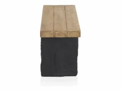 Banco efecto madera de abeto y base de poliresina mgo Marru00f3n Clearance