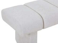 Vente-unique Banco Y Pie De Cama|Banco Y Pie De Cama|Banco en tela texturizada en color - NUBELO