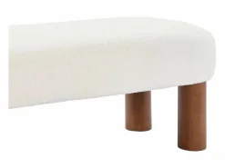 Sweeek Banco Y Pie De Cama|Banco Y Pie De Cama|Banco, final de cama, madera de caucho y tejido borreguito