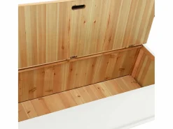 vidaxl Banco Y Pie De Cama|Banco Y Pie De Cama|Banco madera maciza abeto blanco 107x45x75,5 cm