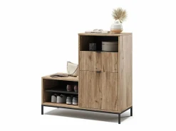 Banco para zapatos roble vikingo 100x40x98.5 eliza^Vicco Best