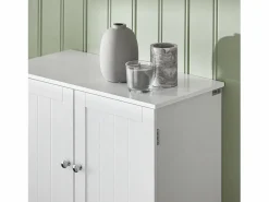 Sobuy Banco Zapatero con 1 Solapa Banco de almacenamianto con cojín Acolchado de Asiento 60 x 24 x 47 cm FSR16-K-W ES Gris / Blanco Outlet
