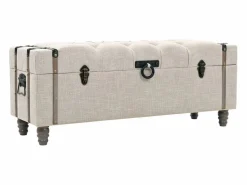 vidaxl Bancos de almacenamiento 3 piezas madera y acero 112x37x45 cm Blanco Sale