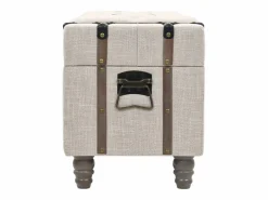 vidaxl Bancos de almacenamiento 3 piezas madera y acero 112x37x45 cm Blanco Sale