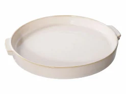 ebuy24 Bandeja de cerámica blanca Ø 37 cm Blanco Hot