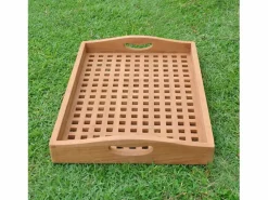 Concept-Usine Presentación Y Servicio|Bandeja de madera teca BAWA