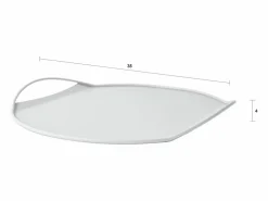 Bandeja de metal para servir con diseño moderno Tab -^ Hot