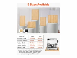 Presentación Y Servicio|Bandeja Deslizante SucceBuy para Aparatos de Cocina, 33 x 40,6 cm, Tabla Móvil para Cafetera, Pequeños Electrodomésticos de Cocina, Color Madera