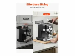 Presentación Y Servicio|Bandeja Deslizante SucceBuy para Aparatos de Cocina, 26,7 x 33 cm, Tabla Móvil para Cafetera, Pequeños Electrodomésticos de Cocina, Color Madera