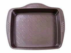 Pyrex Material Y Utensilios De Cocina|Bandeja honda para horno Asimetría antiadherente inox 27x35 cm