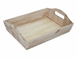 MCW Bandeja -C50 Shabby look (juego de 3), marrón natural Color natural claro Sale