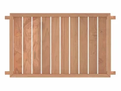 vidaxl Bandeja plegable madera maciza de teca 55x35x25 cm Color natural claro