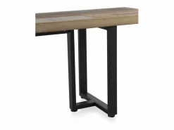 Banqueta tapizada con tejido aterciopelado y patas madera Gris Online