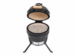 Barbacoa 2 en 1 ahumadora de cerámica 56 cm ES982939 Negro Clearance