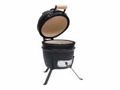 Barbacoa 2 en 1 ahumadora de cerámica 56 cm ES982939 Negro Clearance