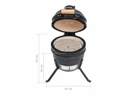 vidaxl Barbacoa|Barbacoa 2 en 1 ahumadora Kamado de cerámica 56 cm