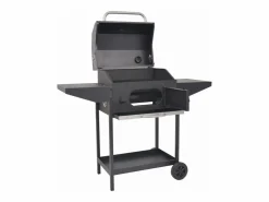 Barbacoa Ahumador al carbón con estante inferior ES448247 Negro