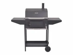 Barbacoa Ahumador al carbón con estante inferior ES448247 Negro
