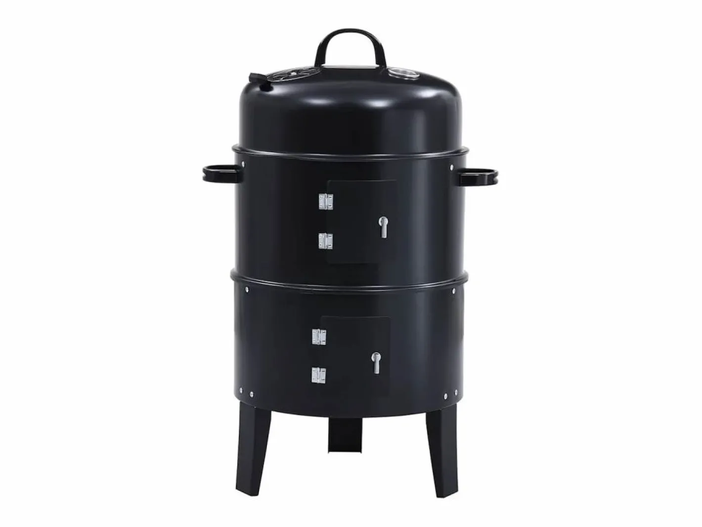 vidaxl Barbacoa|Barbacoa ahumador de carbón 3 en 1 40x80 cm