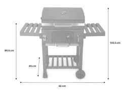 Sweeek Barbacoa de carbón premium Negro