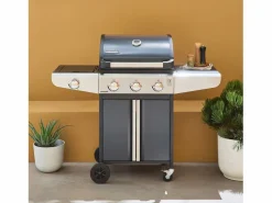 Barbacoa de gas con 3 quemadores con 1 quemador lateral^Sweeek New