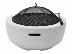 Vente-unique Barbacoa de MGO, Ancho 60.5 x Prof. 60.5 x Alt. 42.5 cm, GARMONA Gris claro New