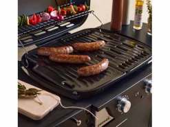 Barbacoa eléctrica de 2 quemadores, acero esmaltado^Sweeek New