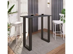 VCM Mueble Bar|Barbacoa Xona Negro / Roble Sonoma AL. 102 x AN. 110 x P. 50 cm