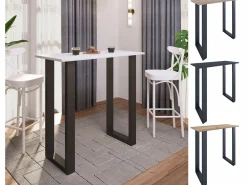 VCM Mueble Bar|Barbacoa Xona Negro / Roble Sonoma AL. 102 x AN. 110 x P. 50 cm