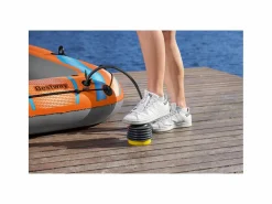 Bestway Barca Hinchable Para 1 Adulto y 1 Niño Kondor Elite 2000 Raft 196x106x31 cm con 2 Remos y Bomba de Pie Incluida Multicolor Best
