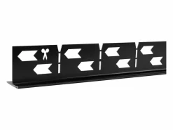 Rea Barra De Caída Del Plato De Ducha 100Cm Left Black Negro Outlet