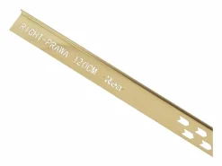 Rea Barra De Caída Del Plato De Ducha 120Cm Left Brush Gold Dorado