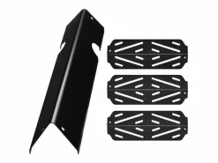 Barra de Cubrequemador y Difusor SucceBuy de Calor para Barbacoa 8PCs, Deflector de Grasa para Quemador 43,5 cm, para Weber Genesis II 310, 315, 335, 340 Negro Online