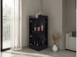 Botellero|Accesorios Para Vino Y Bar|Barra de esquina Lyman, wengué