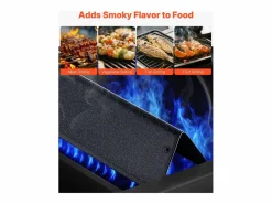 Barras de Cubrequemadores SucceBuy 3PCs, Deflector de Grasa para Quemador de 39 cm en Acero Esmaltado, para Weber Spirit I y II Series 200 Negro Discount