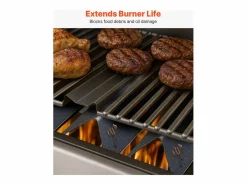 Barras de Cubrequemadores SucceBuy 3PCs, Deflector de Grasa para Quemador de 39 cm en Acero Esmaltado, para Weber Spirit I y II Series 200 Negro Discount