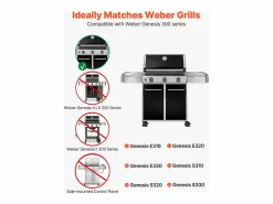 Materiales Y Utensilios De Cocina|Barras de Cubrequemadores y Difusor SucceBuy de Calor para Barbacoa 7PCs, Deflector de Grasa para Quemador 44,6 cm, para Barbacoas Weber Genesis Serie 300